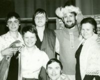 Коллектив театра 1978 г. После показа спектакля "В ночь лунного затмения"